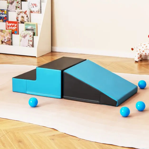 2-Piece Step and Slide Climber for Infants and Toddlers | Soft Play