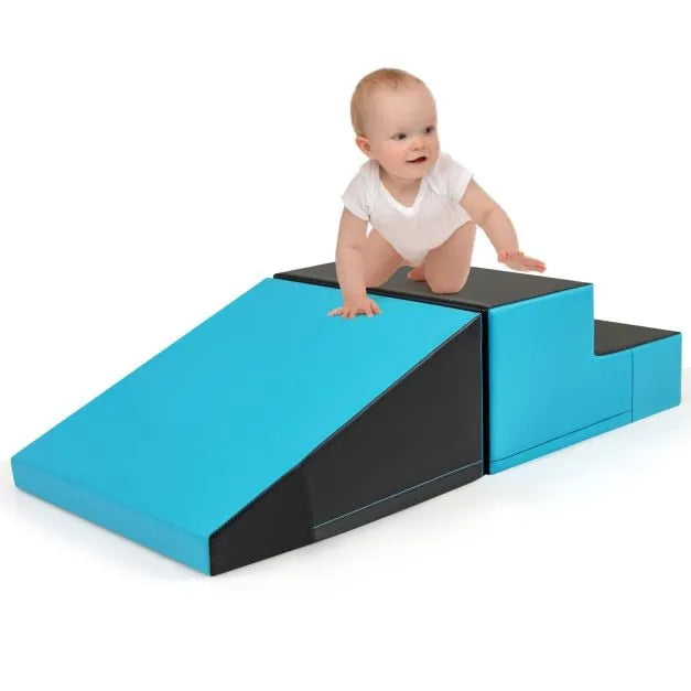 2-Piece Step and Slide Climber for Infants and Toddlers | Soft Play