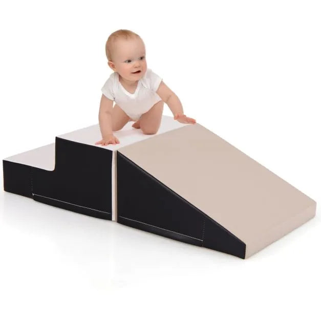 2-Piece Step and Slide Climber for Infants and Toddlers | Soft Play