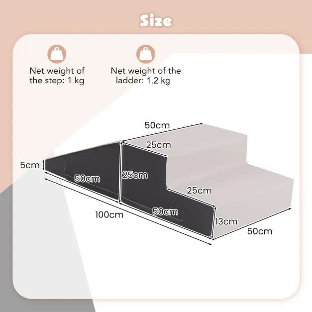 2-Piece Step and Slide Climber for Infants and Toddlers | Soft Play
