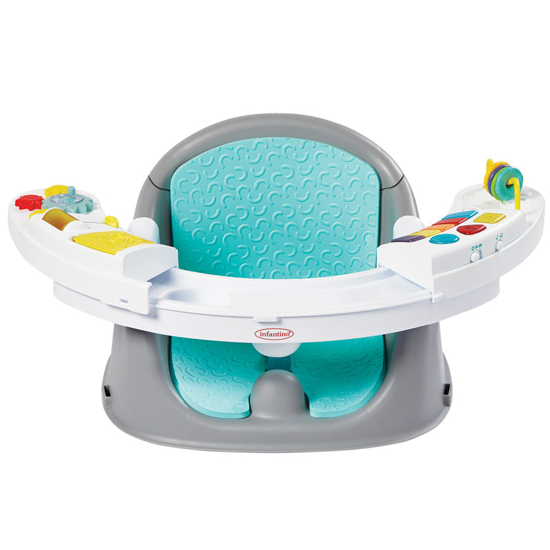3-in-1 Music & Lights Activity Seat | Booster Seat Dining Chair | Portable High Chair| Booster Cushion |Removable Tray