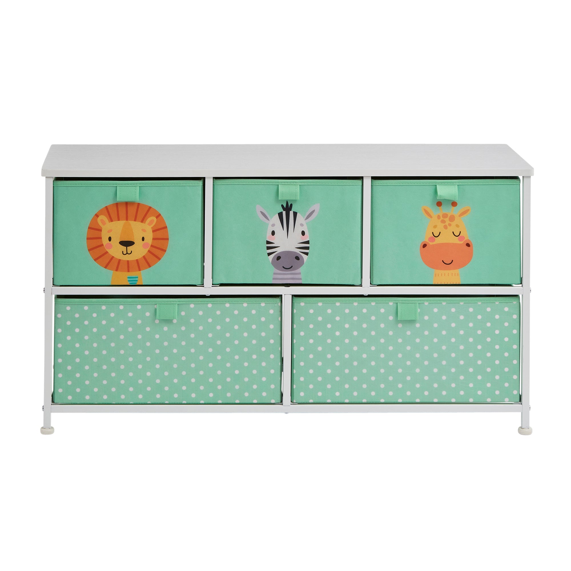 Montessori Jungle Safari Toy Storage with Large Drawers | Children's Toy Box | Bench Seat