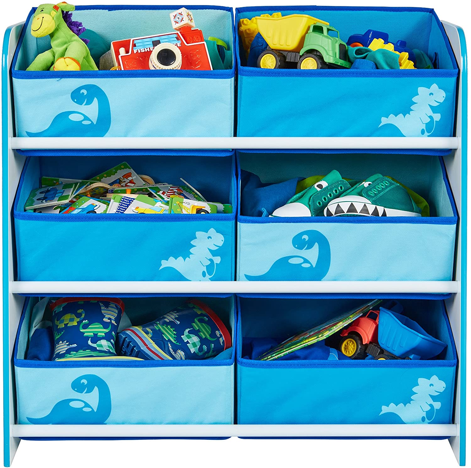 Diddi Dino Kids Toy Storage Unit | 6 Bin Storage | Kids Storage Unit