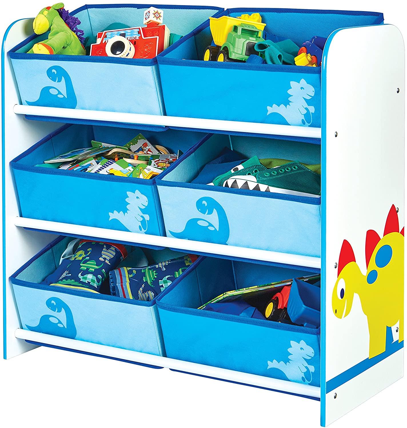 Diddi Dino Kids Toy Storage Unit | 6 Bin Storage | Kids Storage Unit