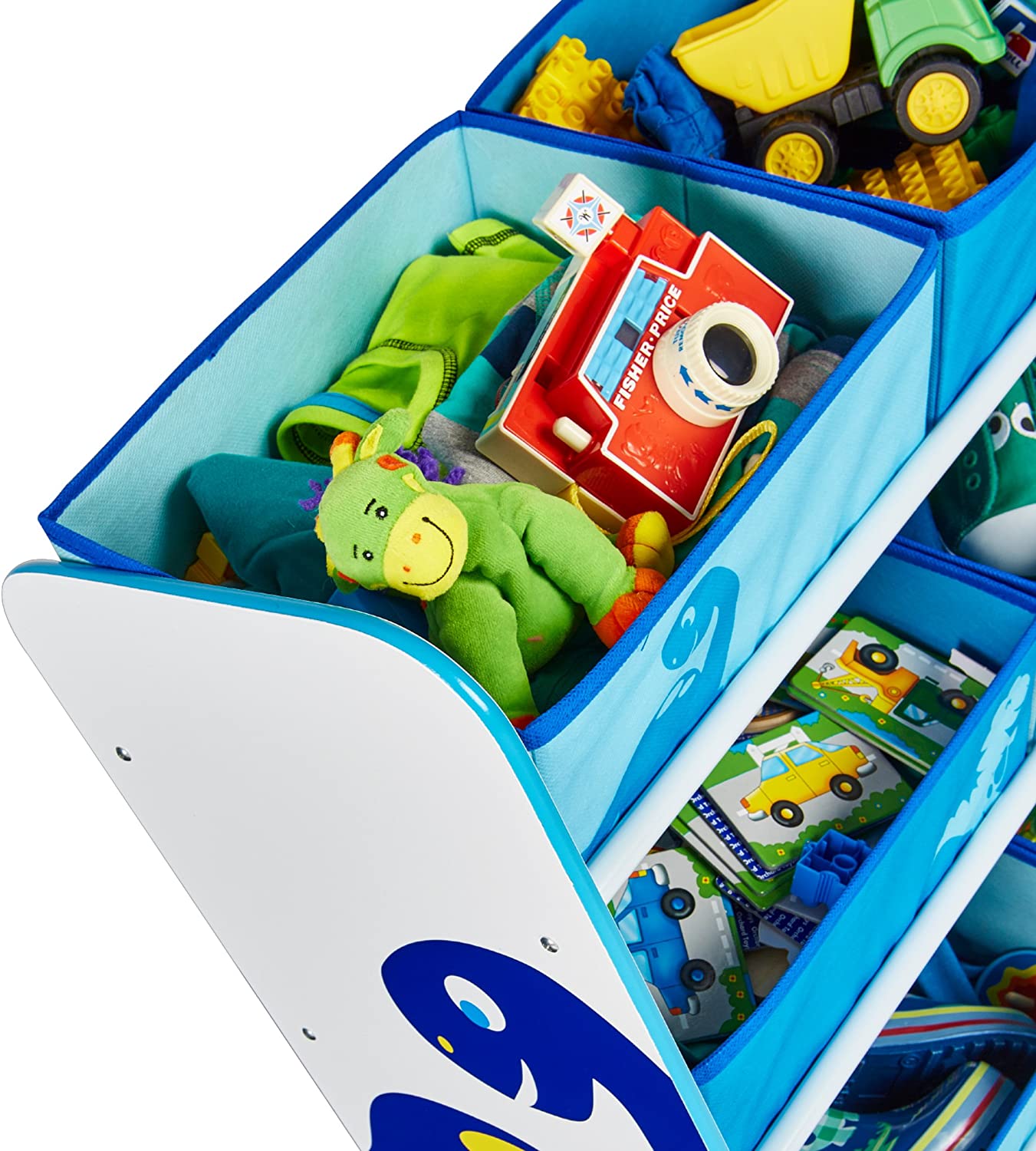 Diddi Dino Kids Toy Storage Unit | 6 Bin Storage | Kids Storage Unit