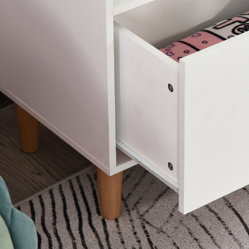 Large Interchangeable Montessori Bookcase | Kids Toy Storage | Blue or Pink and White | 1.42m High | 3 years+