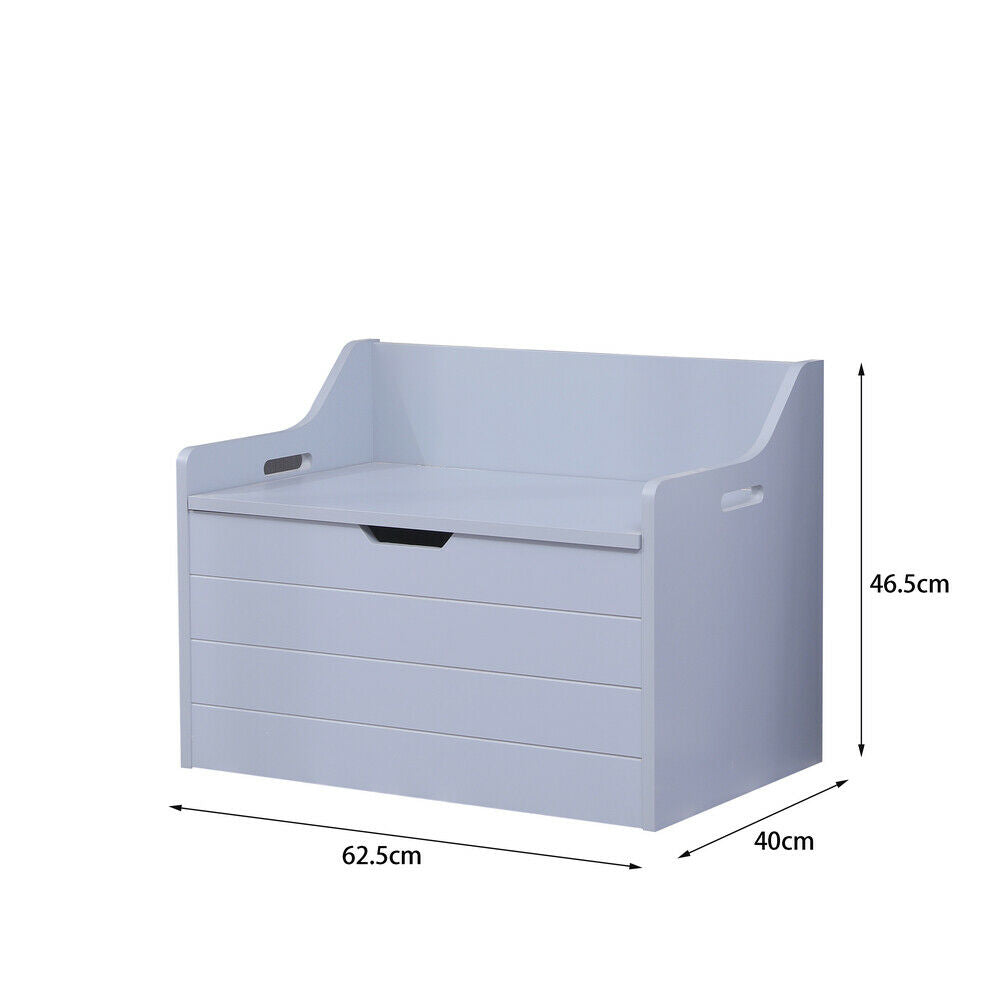 Large Montessori Toy Box & Bench Seat with Slow Release Hinge | Ottoman | Blanket Box