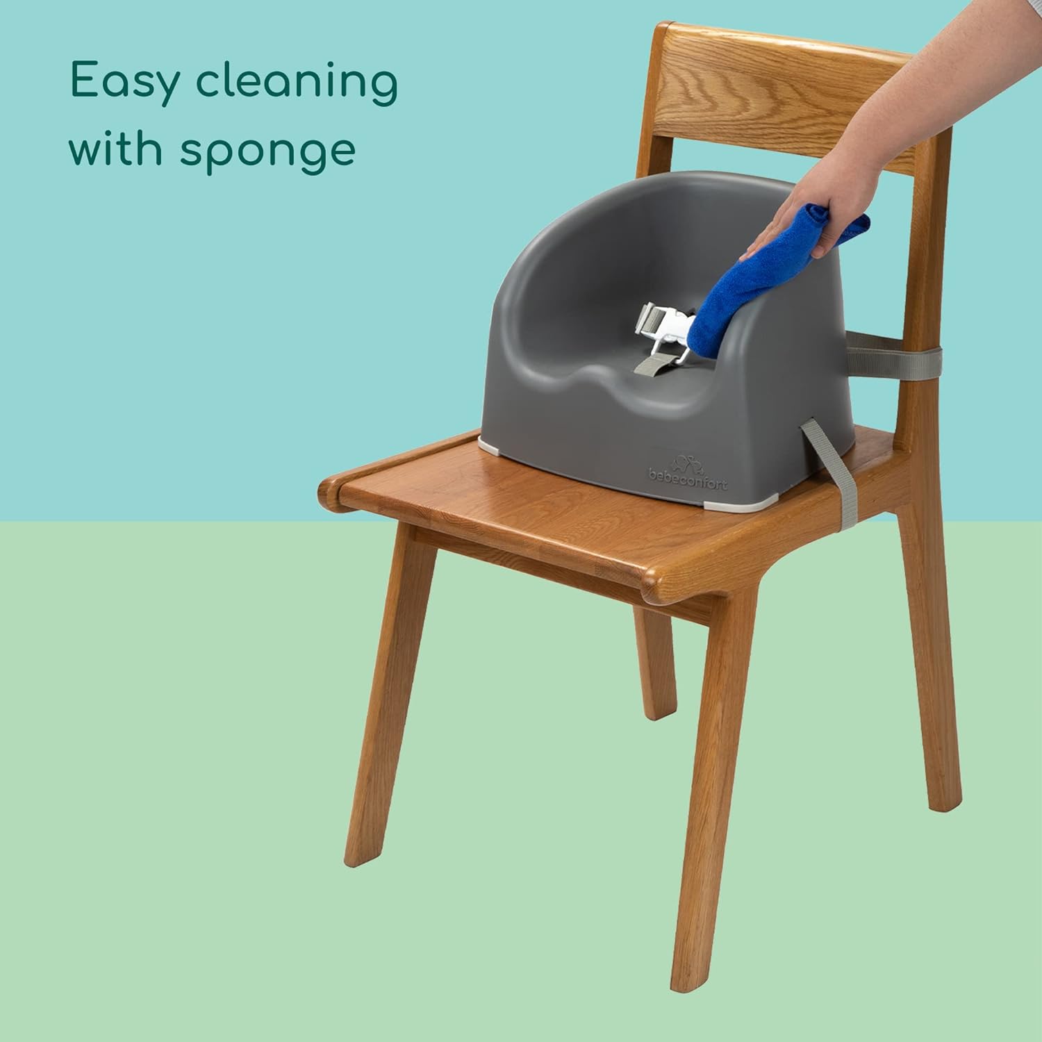 Everyday Super Safe Baby Booster Seat for Table | Feeding Seat | Grey with Harness