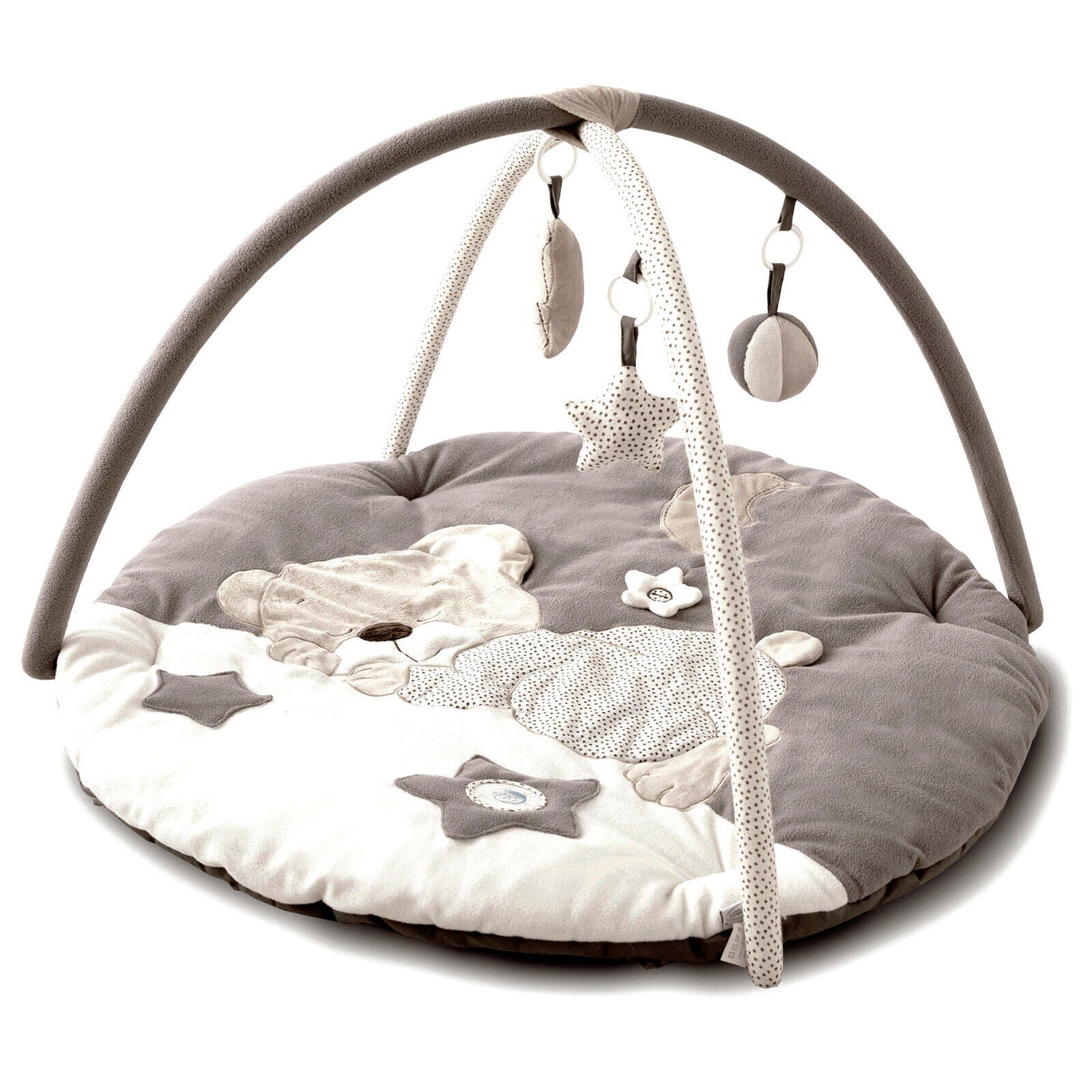 Sumptuously Super Soft & Padded Baby Play Gym with 6 Sensory Toys | Activity Playmat