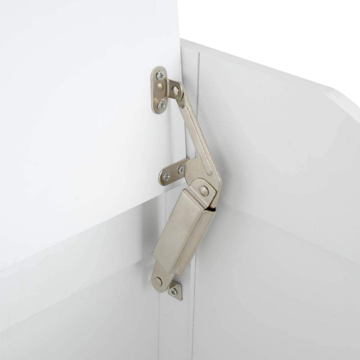 Kids Montessori Toy Box and Seat with Slow Release Hinge | Ottoman | Blanket Box | White