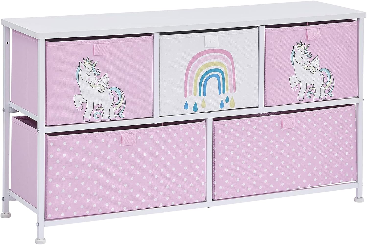 Montessori Unicorn Large Toy Storage with Drawers | 1m Wide x 55cm High | 2 years+
