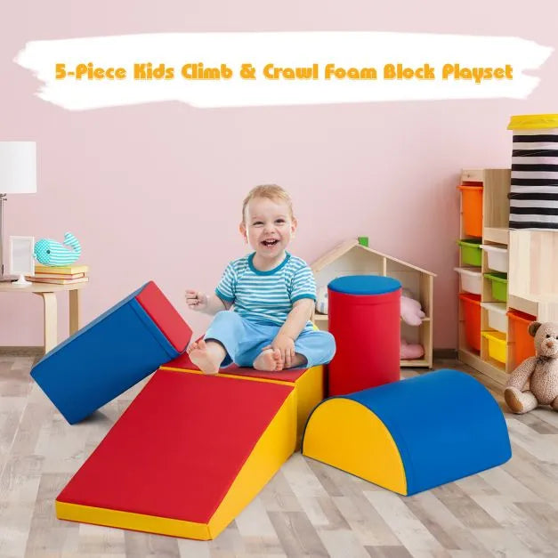 5-Piece Foam Baby Climb and Crawl Activity Play Set