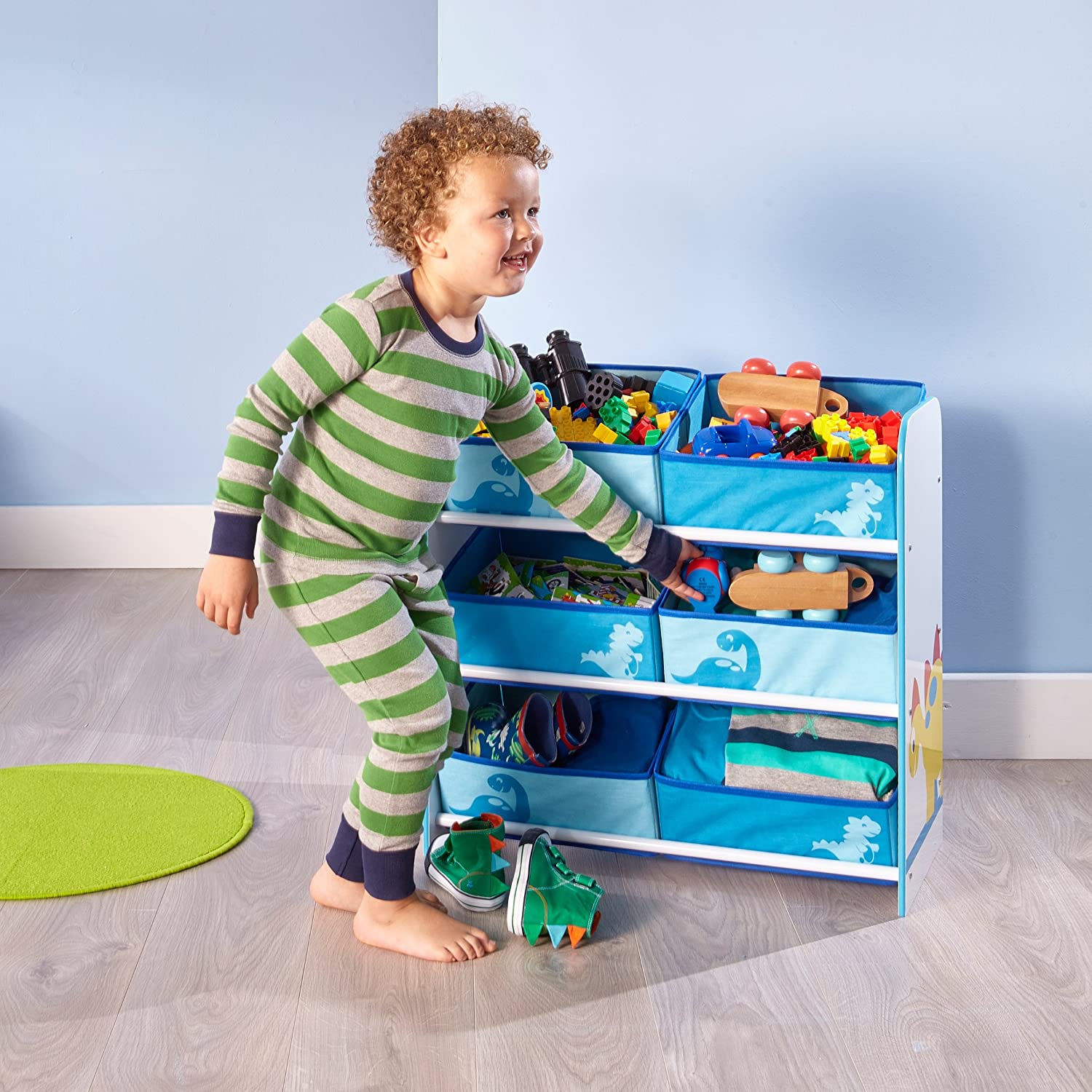 Diddi Dino Kids Toy Storage Unit | 6 Bin Storage | Kids Storage Unit