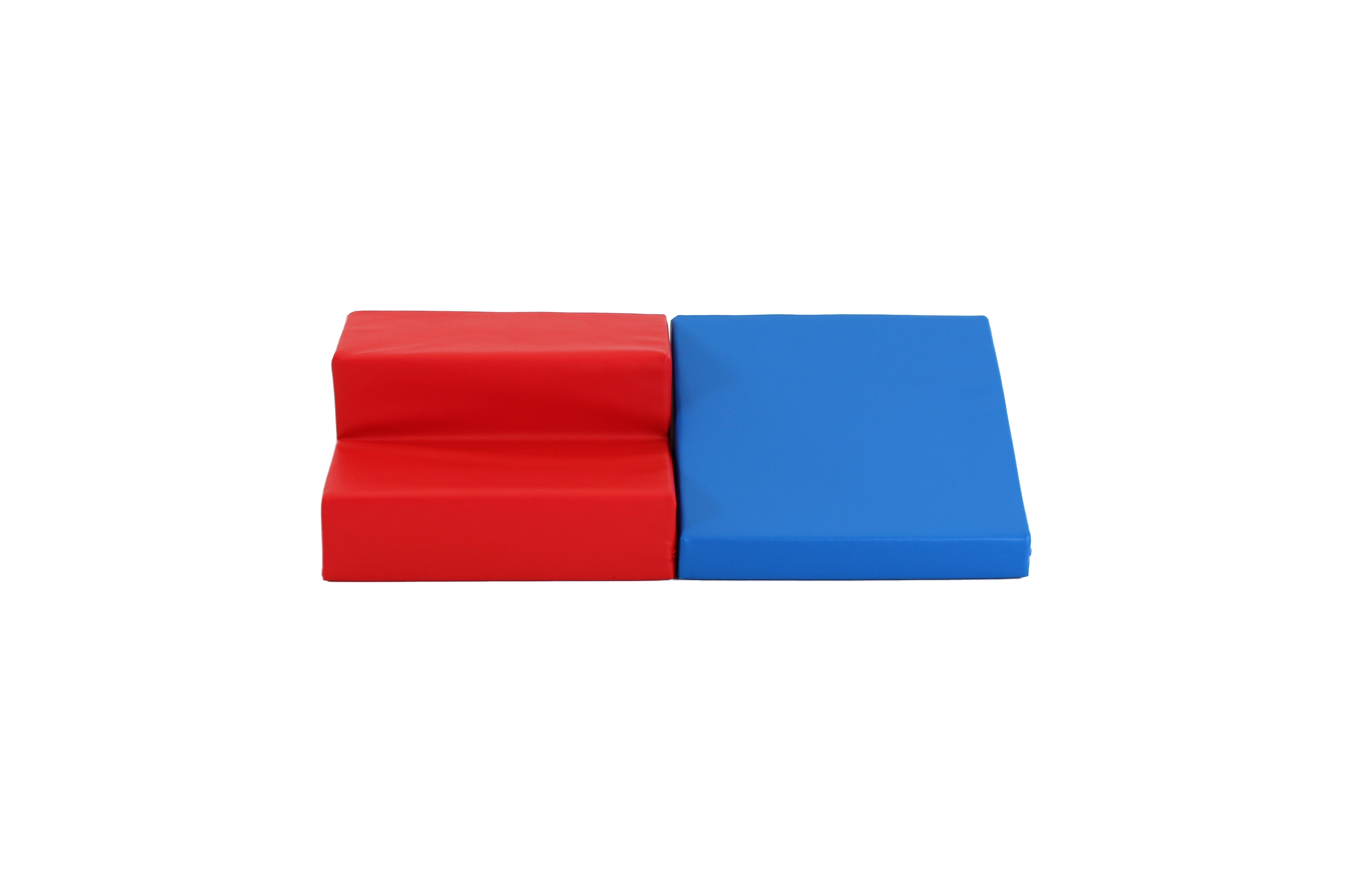 Small Soft Play Equipment | 2 Piece Climb & Slide Foam Play Set | Blue & Red | 6m+