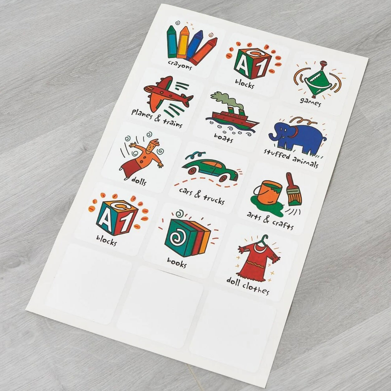 Montessori Large Children's 12-Bin Toy Storage Unit | Primary Colours