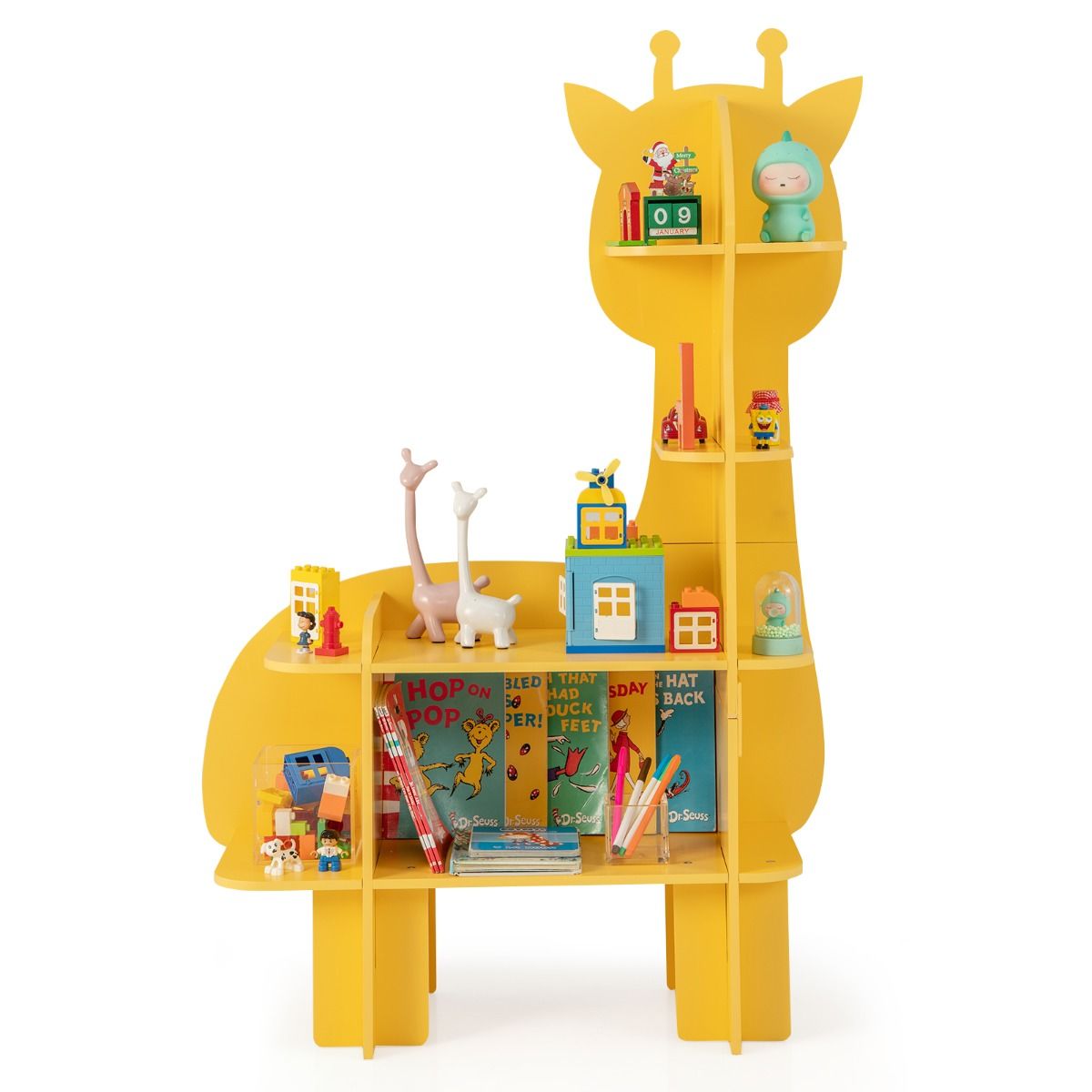 Montessori Giraffe Kids Toy Storage | Kids Toy Storage | Anti-Toppling System | 1.3 HIgh | 3-12 Years